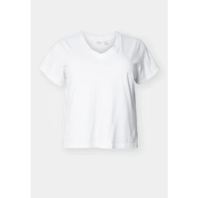 Image of Levi&#039;s Plus BOXY V NECK TEE Basic Tshirt white, Women&#039;s, Size: 18/20, White
