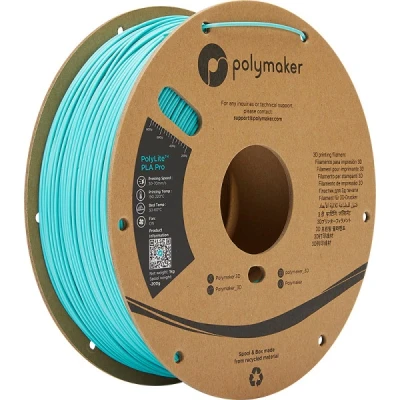 Image of Polymaker PLA PRO Filament 1.75mm Teal, Powerful 3D Printer 1kg PolyLite 1.75 Tough &amp; High Rigidity Printing Turquoise