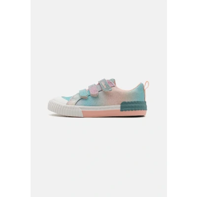 Image of Clarks Foxingbrill Unisex Trainers for kids, Size: 12K, Pastel Textile