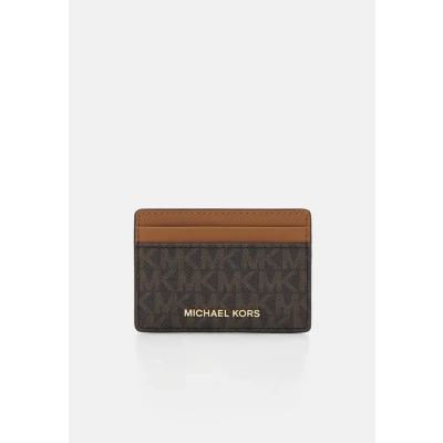 Image of Michael Kors 32F1GJ6D0B 200 CARD HOLDER Female BROWN Size One