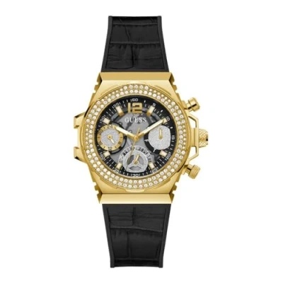 Image of Guess Fusion Watch, Women&#039;s, Size: One Size, Black