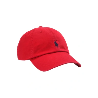 Image of Polo Ralph Lauren Cotton Chino Baseball CAP Cap, Size: One Size, Rot