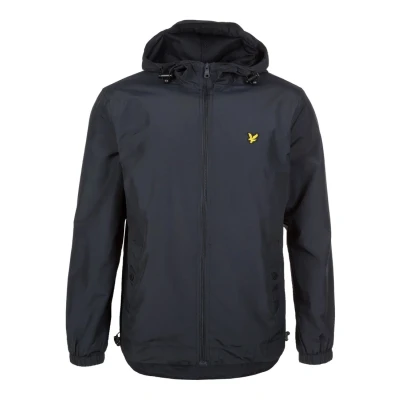 Image of Lyle &amp; Scott ZIP Through Hooded Jacket Summer jacket, Men&#039;s, Size: Medium, Dark blue
