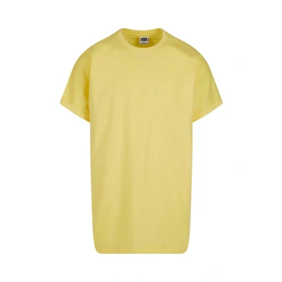 Image of Urban Classics Shaped Turnup Basic Tshirt, Men&#039;s, Size: Large, Vintagesun