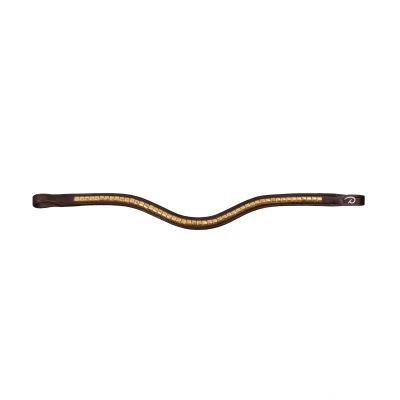 Image of Dyon Brass Clincher Browband V Shape New English Collection