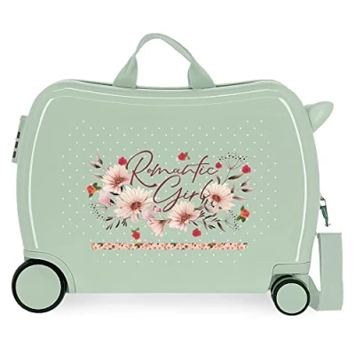 Image of Movom Romantic Girl Multicolor Children&#039;s suitcase 50x39x20 cms Rigid ABS Side combination lock 34L 1.8 kgs 4 Wheels Hand Luggage, Colourful, Maleta Infantil,