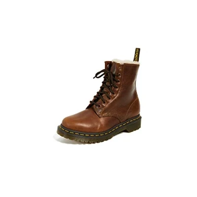 Image of Dr. Martens 1460 Serena Laceup ankle boots, Women&#039;s, Size: 5, Butterscotch orleans Leather