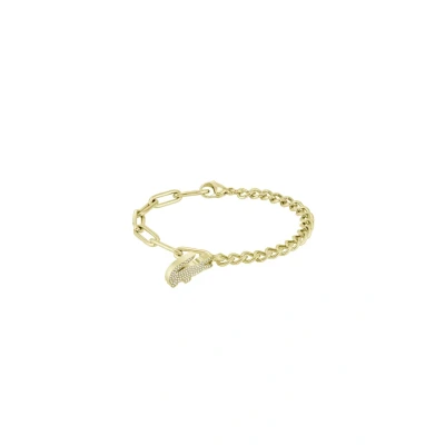 Image of Lacoste Crocodile Bracelet goldcoloured, Women&#039;s, Size: One Size, Gold coloured