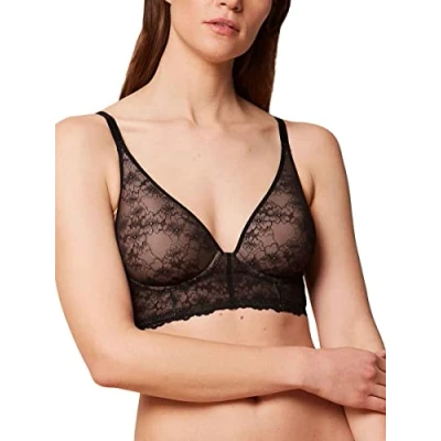 Image of Triumph Bright Spotlight Triangle bra, Women&#039;s, Size: 32D, Black
