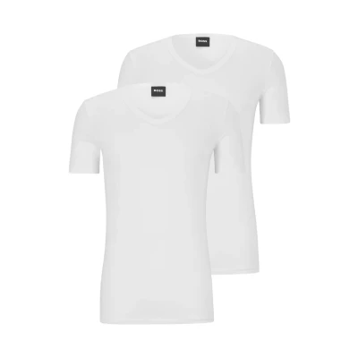 Image of BOSS Modern 2 PACK Undershirt, Men&#039;s, Size: Small, White