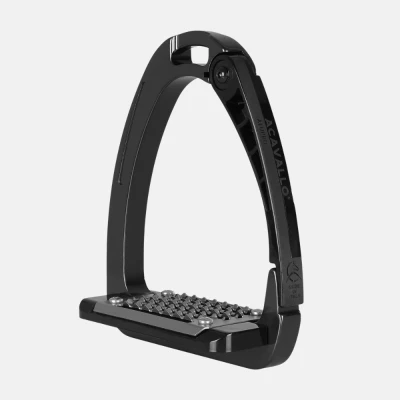 Image of Acavallo Arena Alupro Safety Stirrup Charcoal Horse Stirrups Riding Equestrian