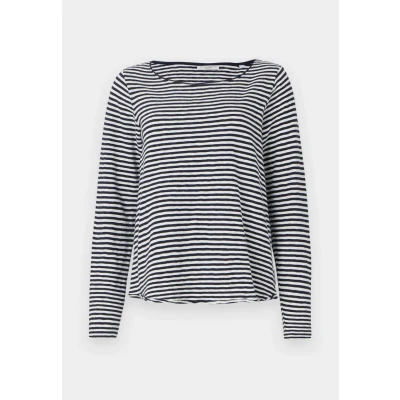 Image of Marc O&#039;Polo Denim Long Sleeve CREW NECK sleeved top, Women&#039;s, Size: XS, Multi/scandinavian blue