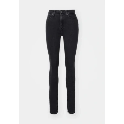 Image of Calvin Klein Jeans HIGH RISE Super Skinny Fit, Women&#039;s, Size: 32x30, Denim black