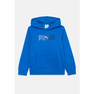 Image of Puma LOGO Hoodie Unisex Sweatshirt for kids, Size: 12y (11 12y), Mountain blue