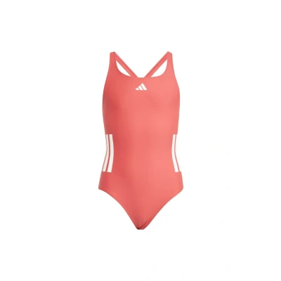 Image of adidas Girl&#039;s 3 Stripes C Back Swimsuit Kids One Piece (Pack of 1)