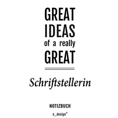 Image of Notizbuch für Schriftsteller/Schriftstellerin: Originelle Geschenk Idee [120 Seiten liniertes blanko Papier] _