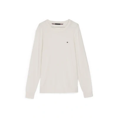 Image of Tommy Hilfiger Essential CREW NECK Jumper, Men&#039;s, Size: XS, Ivory petal