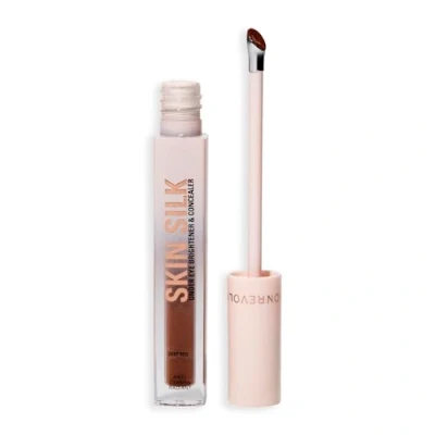 Image of Revolution Skin Silk Radiant Serum Augenaufheller Hydratisiert und glättet mit Hyaluronsäure Squalan Vegan &amp; Cruelty Free Deep Red 3 ml