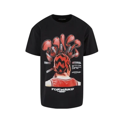 Image of Upscale by Mister Tee Power Foward 2.0 Print Tshirt, Men&#039;s, Size: Small, Black