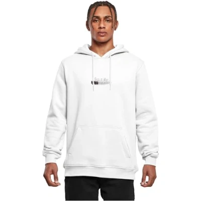 Image of Mister Tee Men&#039;s Hooded Sweatshirt, White, S