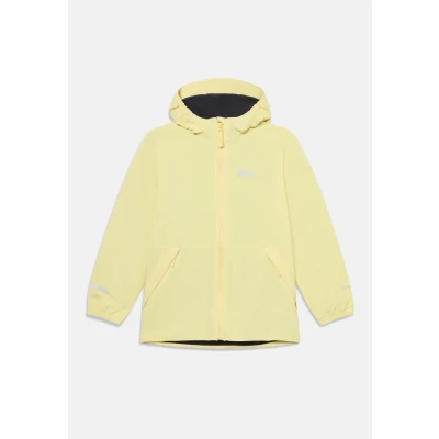 Image of Jack Wolfskin NEW Snowy DAYS Unisex Waterproof jacket for kids, Size: 11 12y, Lemon ice