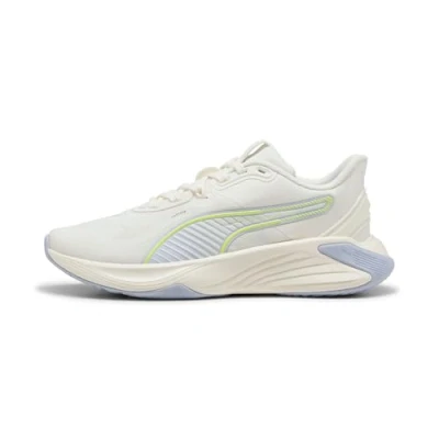 Image of Puma PWR Hybrid TR Training shoe, Women&#039;s, Size: 3.5, Warm white/yellow alert/cool weather Textile
