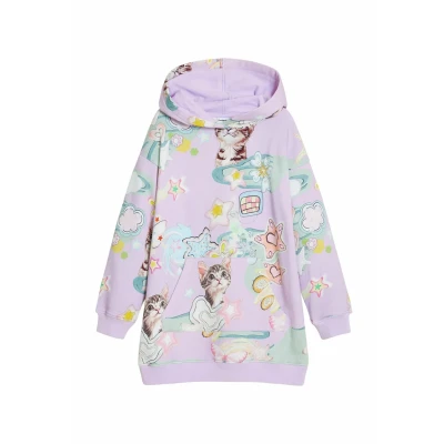 Image of Desigual CAT Day dress for kids, Size: 11/12y, Purple