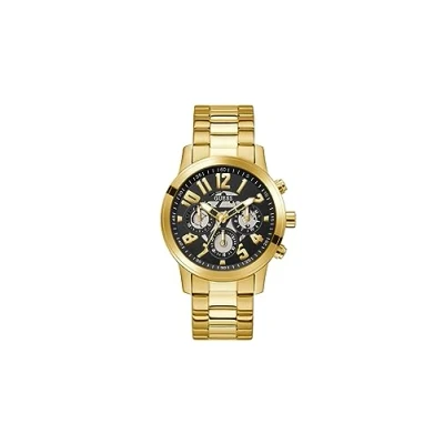 Image of Guess Parker Watch Black sunray/goldcoloured, Men&#039;s, Size: One Size, sunray/gold coloured