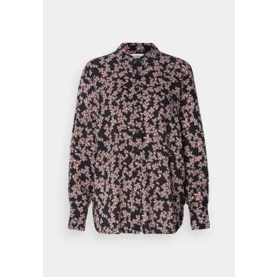 Image of Scotch &amp; Soda Printed Relaxed FIT Shirt Buttondown blouse, Women&#039;s, Size: 8, Dusty red