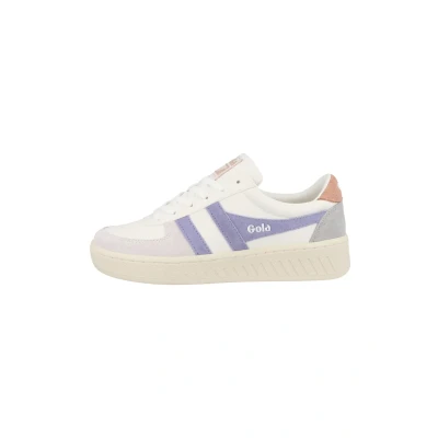 Image of Gola Sneaker Trainers, Women&#039;s, Size: 4, White lavender terracotta leather and imitation