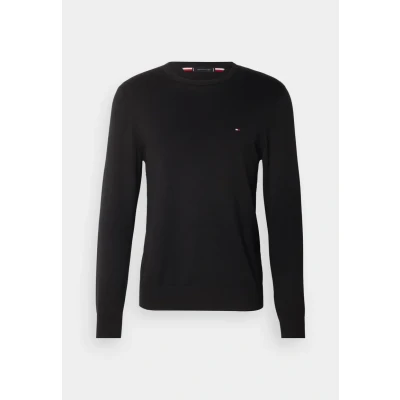 Image of Tommy Hilfiger Essential CREW NECK Jumper, Men&#039;s, Size: XS, Black