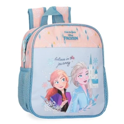 Image of Joumma Disney Frozen Believe in The Journey Backpack Nursery Blue 21x25x10cm Polyester 4.56L, Blue, Daycare Backpack,