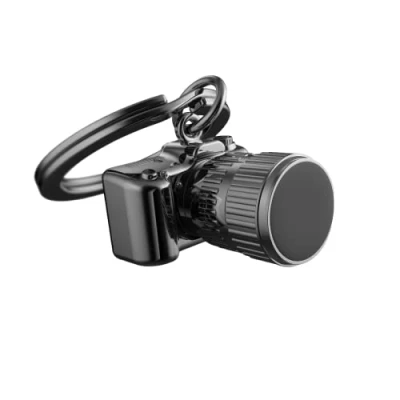 Image of O meta[l]morphose METALMORPHOSE Camera Keyring MTM071, Schwarz, S, Black, Charm,Retro,Vintage
