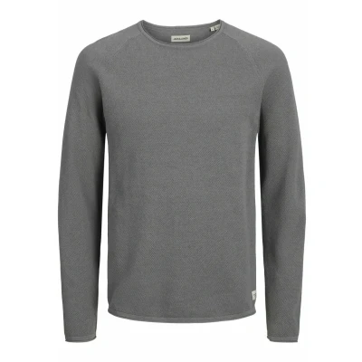 Image of Jack &amp; Jones Jjehill CREW NECK Jumper, Men&#039;s, Size: XS, Castlerock