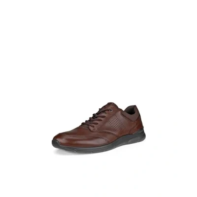 Image of ECCO Irving Trainers, Men&#039;s, Size: 13.5, Cocoa brown/coffee Leather and textile