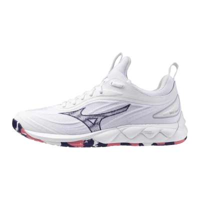 Image of Mizuno WAVE LUMINOUS 3 Volleyball Shoes White/VioletIndigo/CamelliaRos Women Size 8,5