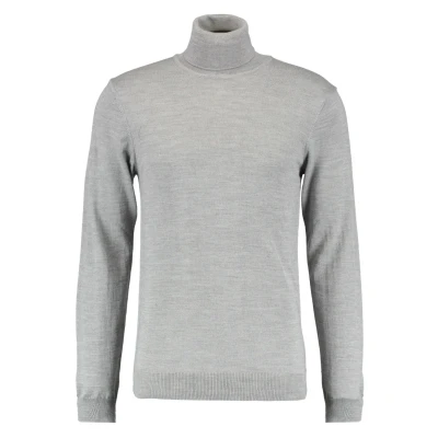 Image of Casual Friday Konrad ROLL NECK Jumper, Men&#039;s, Size: Medium, Light grey melange