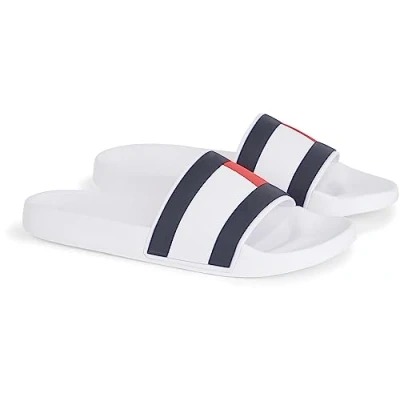 Image of Tommy Hilfiger FLAG Pool slides, Men&#039;s, Size: 45, Ybr shoes