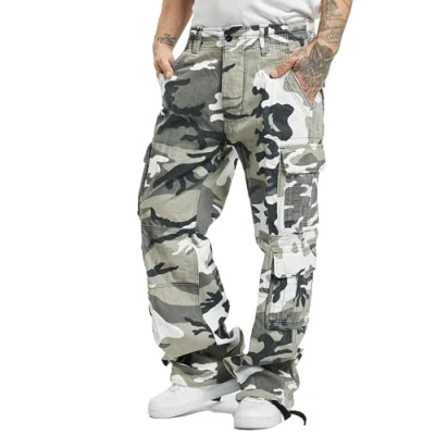 Image of Brandit PURE Vintage Cargo trousers, Men&#039;s, Size: 4XL, Snowcamo