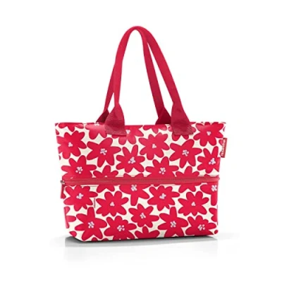 Image of Reisenthel Unisex Shopper E1 XL, Daisy Red, One Size, Retro