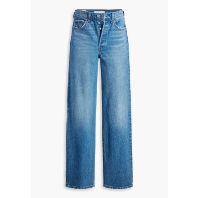 Image of Levi&#039;s Ribcage FULL Length Button FLY Straight leg jeans, Women&#039;s, Size: 26x32, Dance around