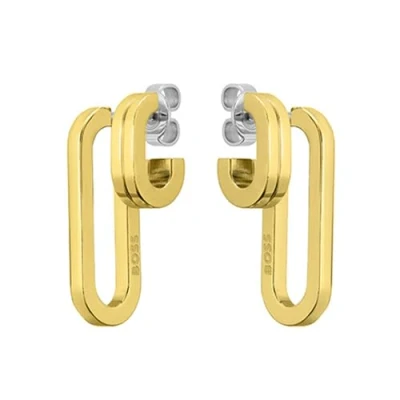 Image of HUGO Earrings goldcoloured, Women&#039;s, Size: One Size, Gold coloured