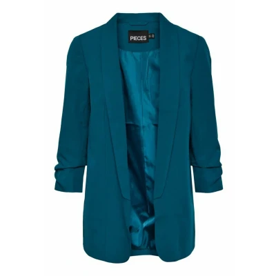 Image of Pieces Women&#039;s Blazer, Deep Lagoon, XS