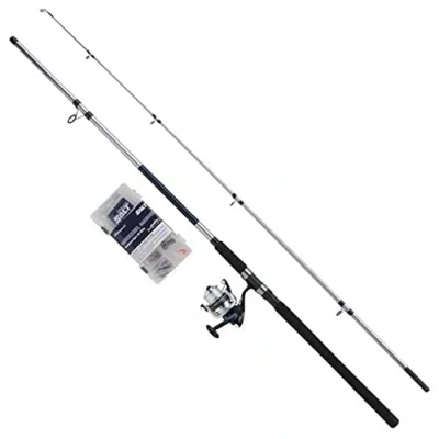 Image of Shakespeare Salt Mackerel Masher Sea Fishing Combo Set 2.40m (100g) Beachcaster rod