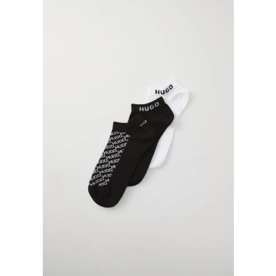 Image of HUGO Slantmono 3 PACK Socks, Women&#039;s, Size: 5.5 8, Black