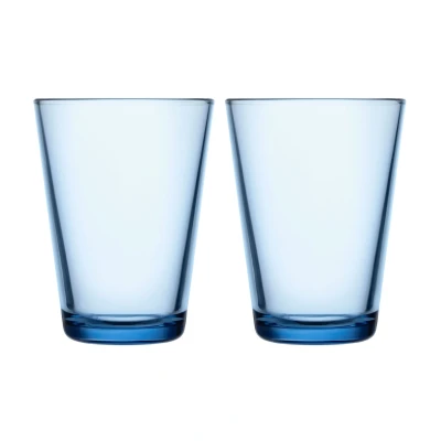 Image of Iittala Long Drink Glasses Kartio Aqua 400 ml 2 Pieces