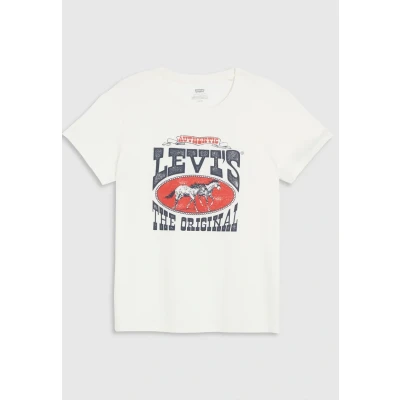 Image of Levi&#039;s THE Perfect TEE Print Tshirt, Women&#039;s, Size: XS, horse poster sugar swizzle