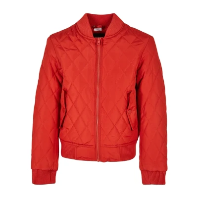 Image of Urban Classics Kinder Girls Diamond Quilt Bomber Jacket for kids, Size: 13 14y, Hugered
