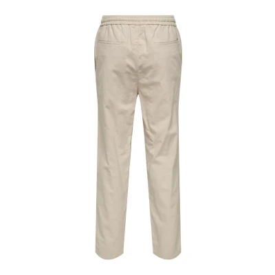Image of Only &amp; Sons Onssinus Loose PANT Trousers, Men&#039;s, Size: Small, Silver lining