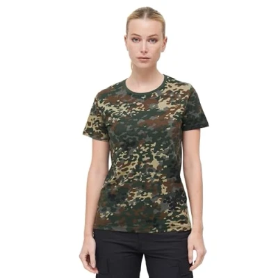 Image of Brandit Print Tshirt, Women&#039;s, Size: 3XL, Flecktarn